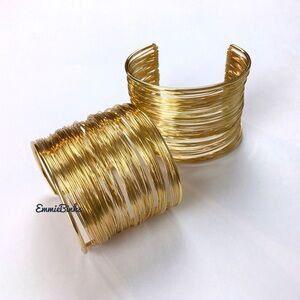 ✨(3for$38) New Free People Tunnel Cuff Metallic Wire Bracelet